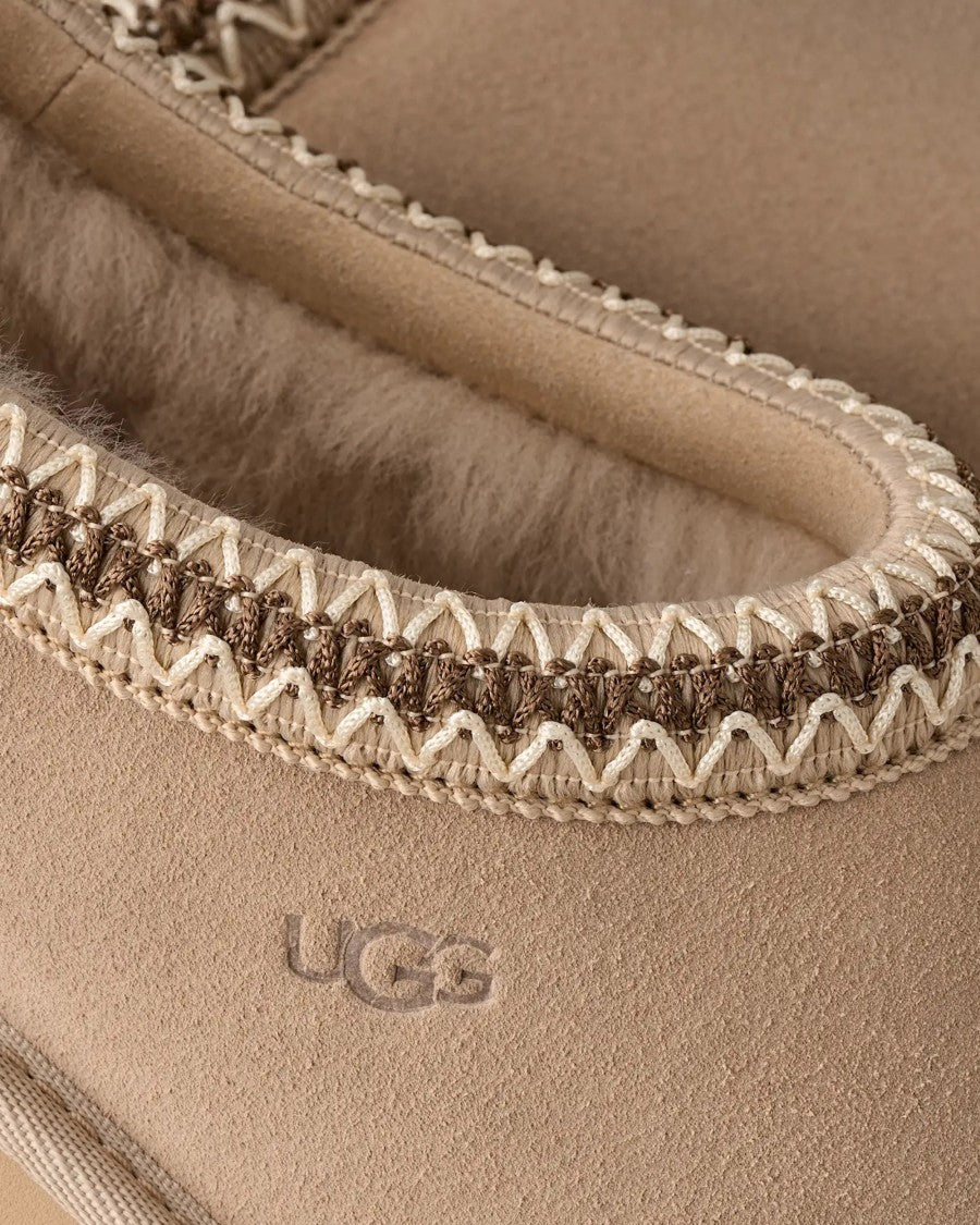 Ugg Grey W Tasman Ii Suede Shearling Mules