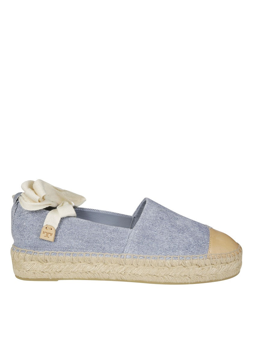 Tory Burch Cap-Toe Espadrille With Woven Jute Sole