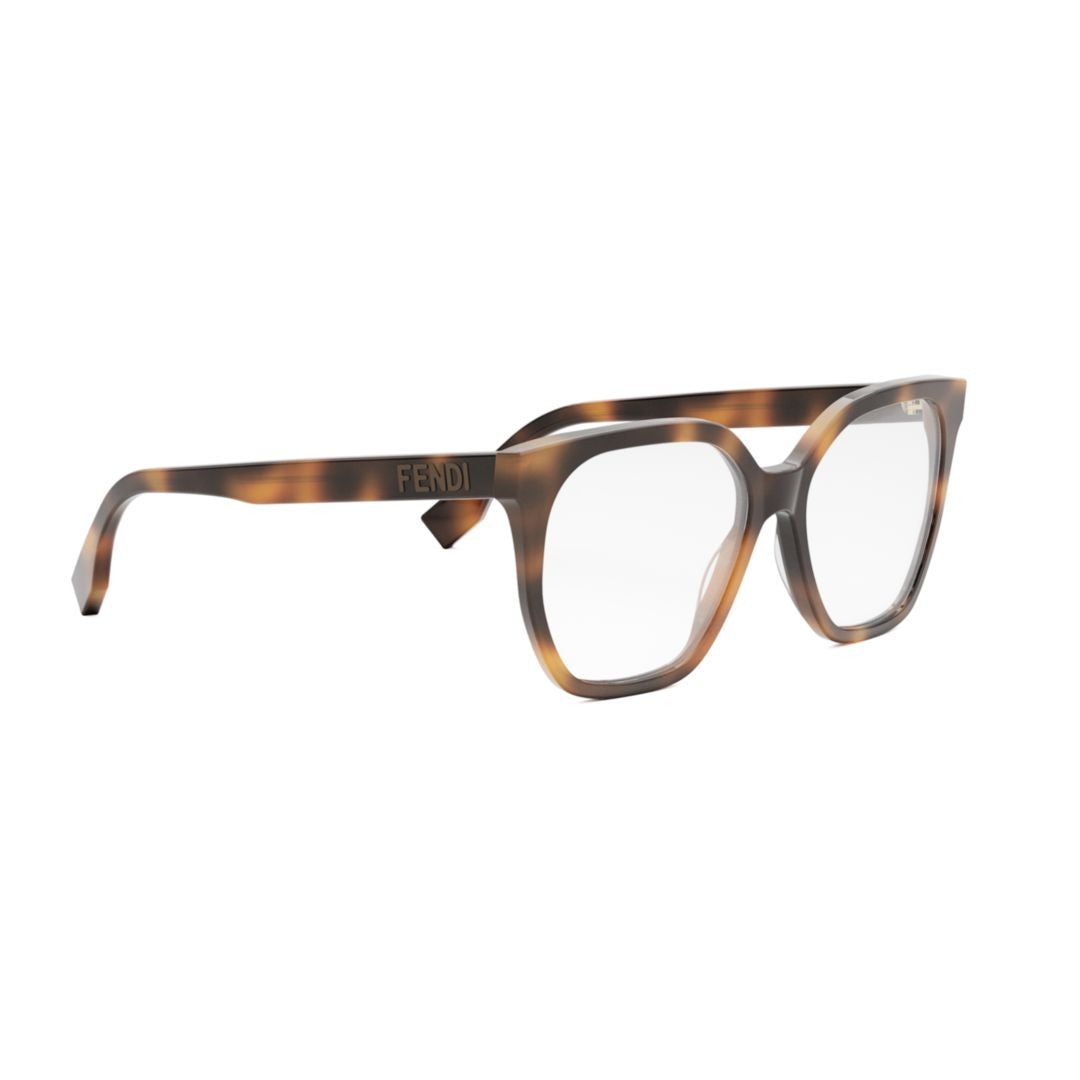 Fendi Fe50087i Oversized Tortoiseshell Square Frame Sunglasses