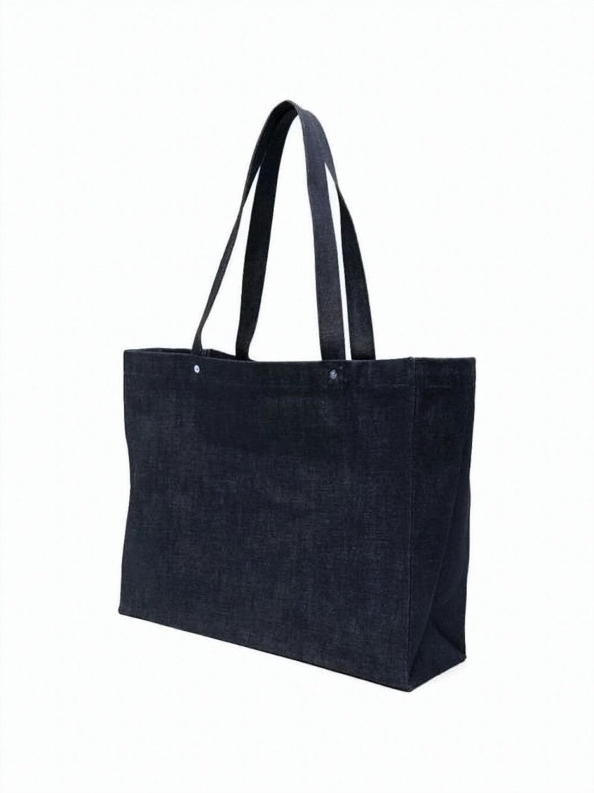 A.P.C. Spacious Denim Tote Bag With Reinforced Handles