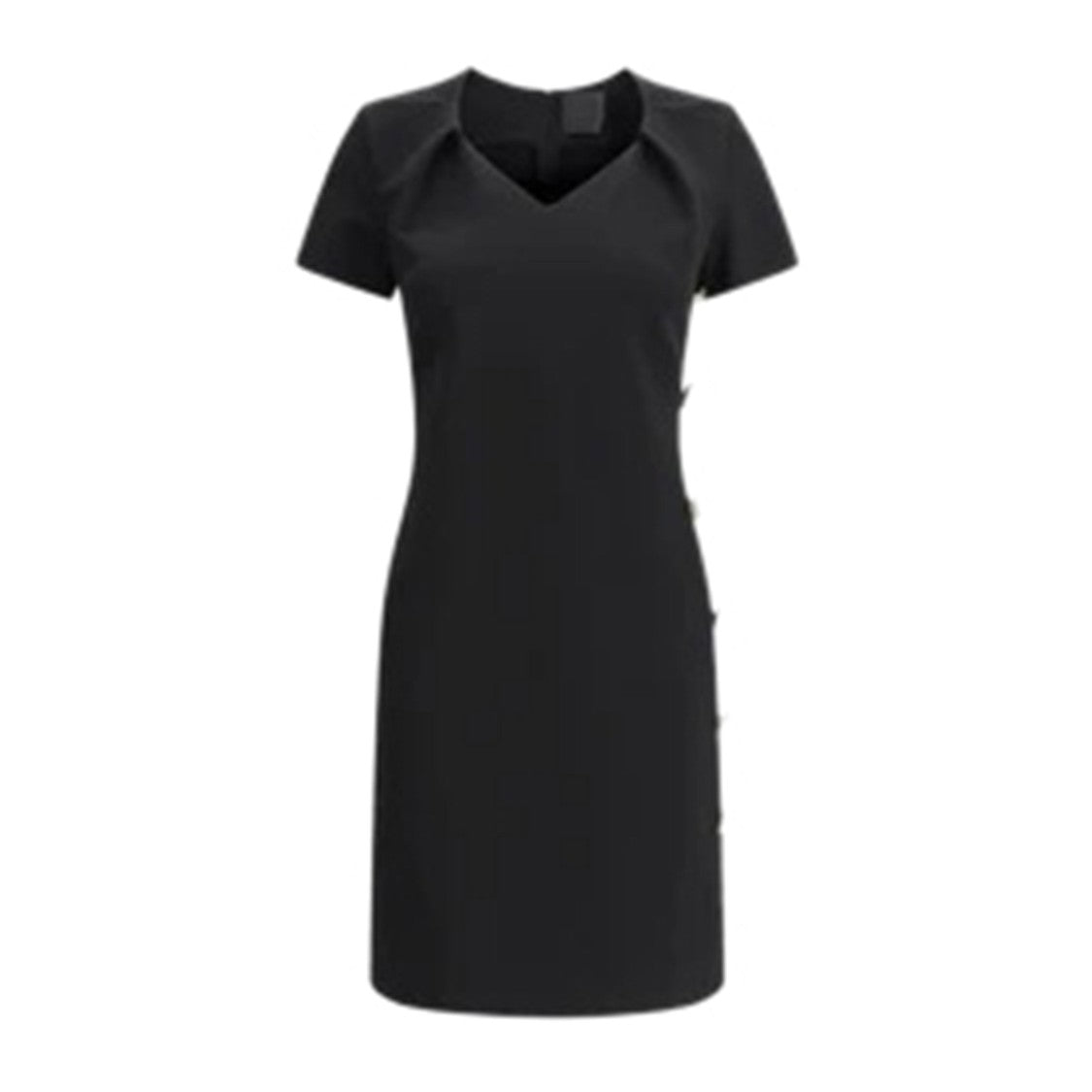 Givenchy Fitted Black Dress With Decorative Button Details