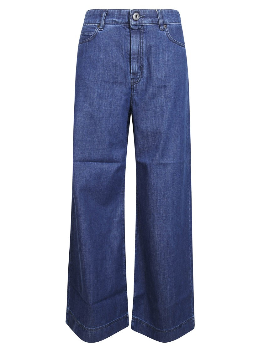Max Mara Wkdvega Wide-Leg Cropped Denim Jeans