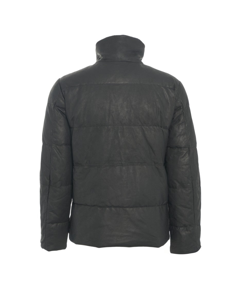 Giorgio Brato Premium Leather Puffer Jacket
