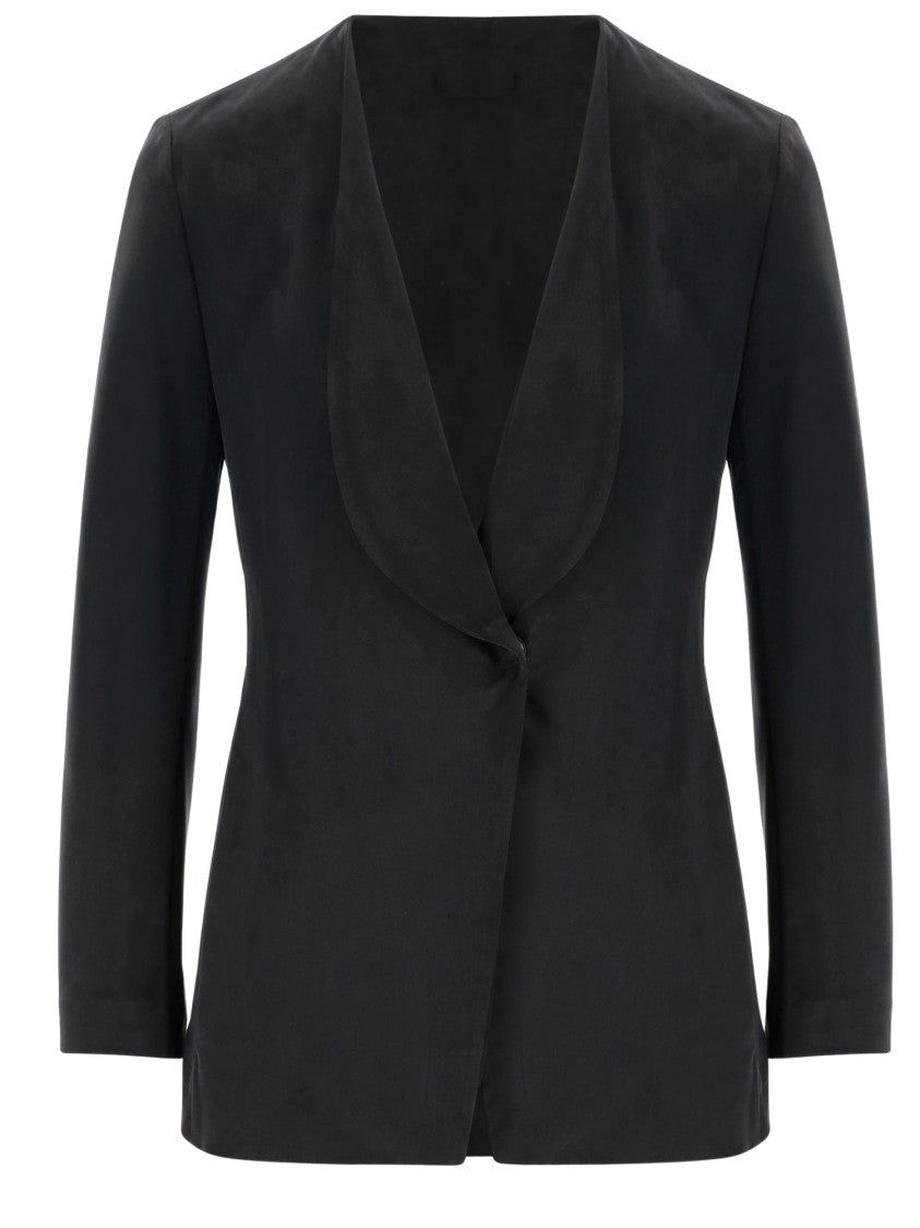 Giorgio Armani Cupro Interlock Jacket