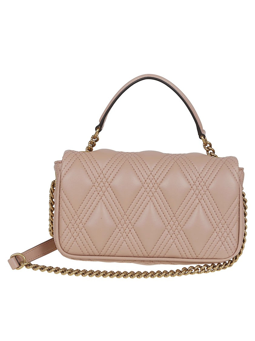 Valentino Garavani Quilted Top Handle Shoulder Bag With Signature Vlogo