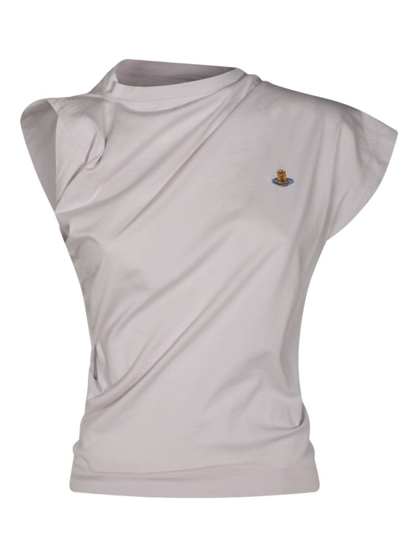 Vivienne Westwood Draped Top With Orb Logo