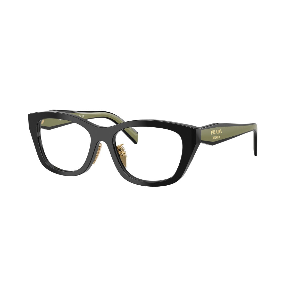 Prada 0Pr D11vd Angular Cat-Eye Eyeglasses