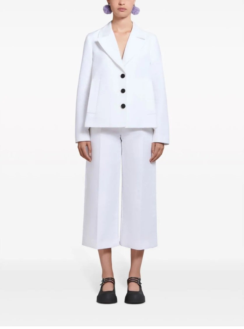 Marni Tailored Cropped Jacket With Classic Lapel
