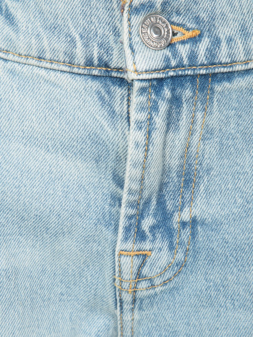 7 For All Mankind Flared Light Wash Denim Jeans