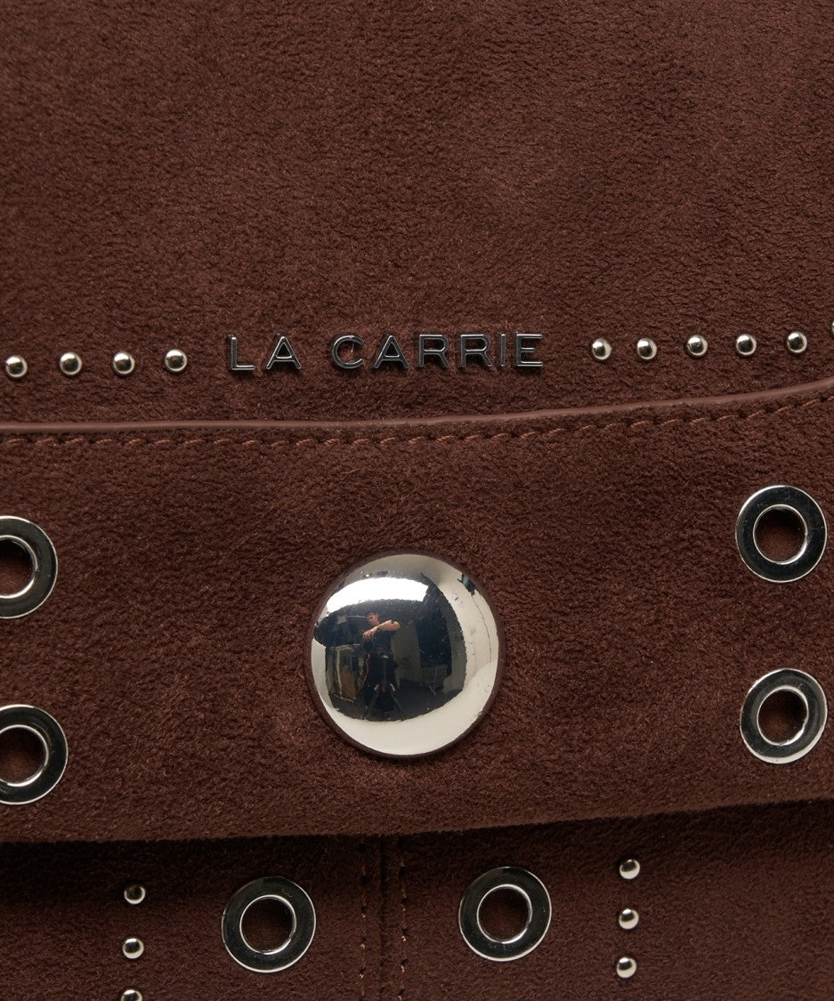 La Carrie Eco Suede Shoulder Bag