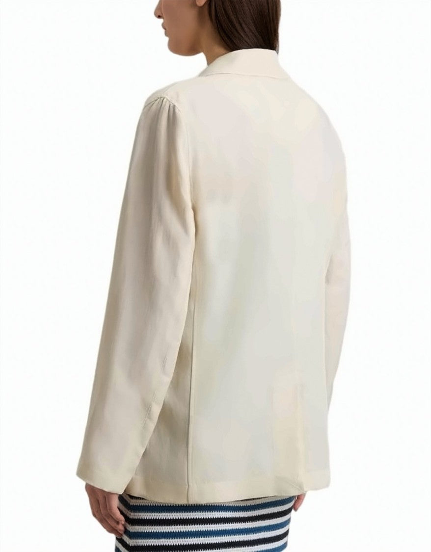 Woolrich Linen Blend Notch Lapels Single Blazer