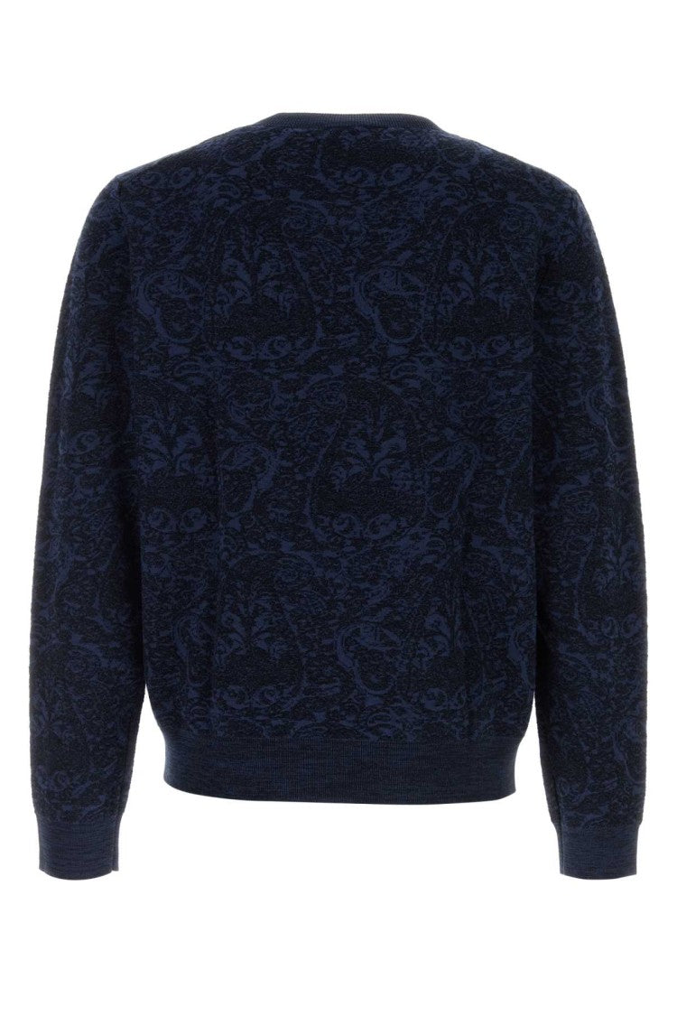 Etro Embroidered Cotton Blend Sweater