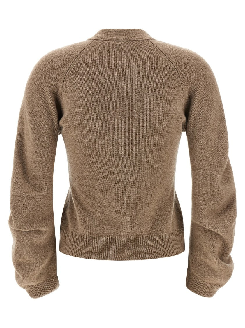 Nude Curved Sleeves Cardigan