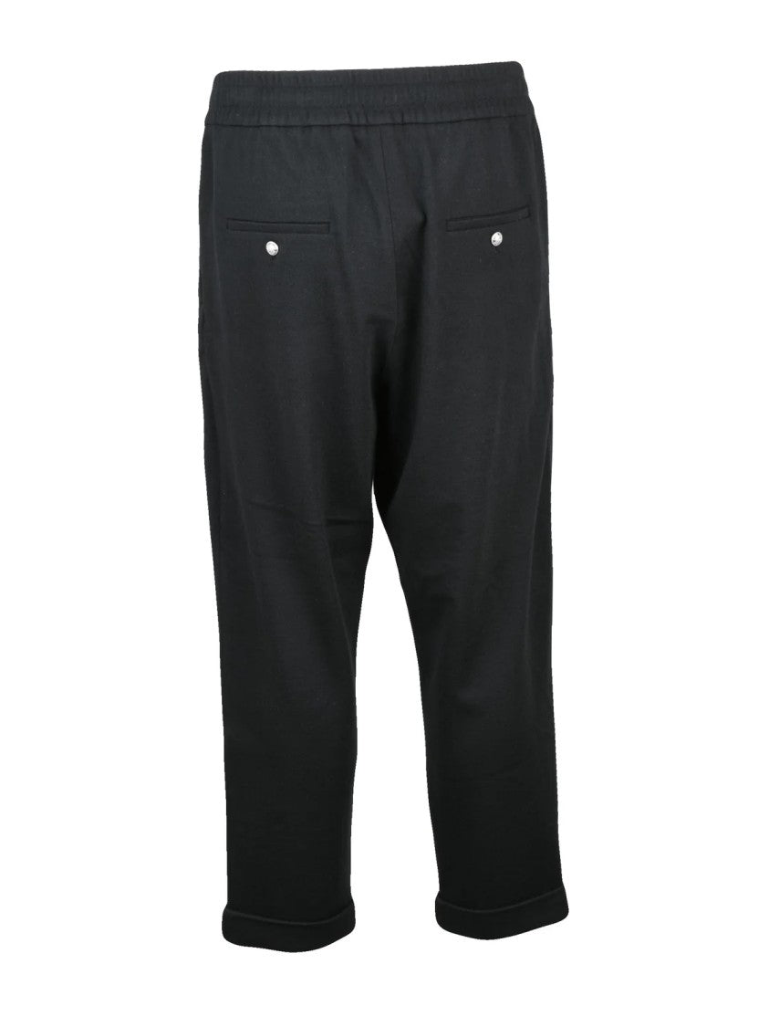 Balmain Tapered Leg Tracksuit Pants In Luxurious Wool-Cashmere Blend