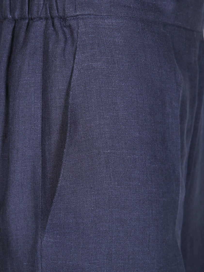 Antonelli Frayed Linen Trousers