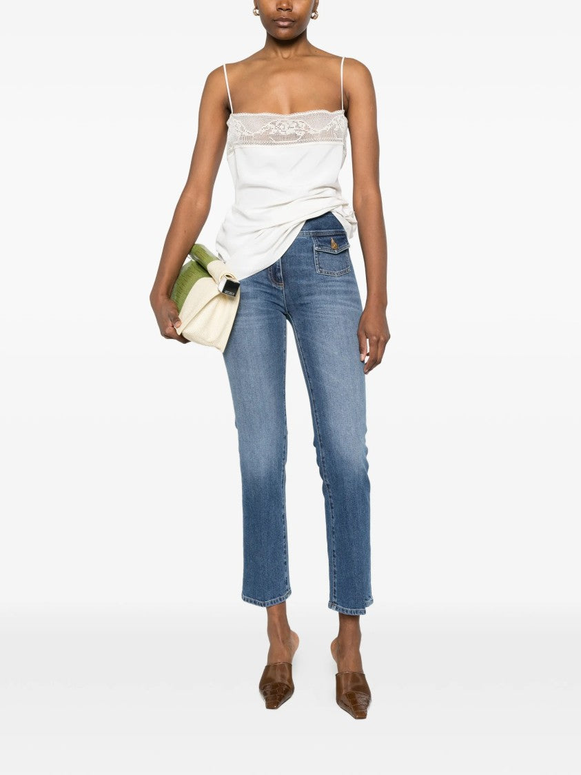 Seafarer Classic Blue Pantalone Emil Cropped Jeans