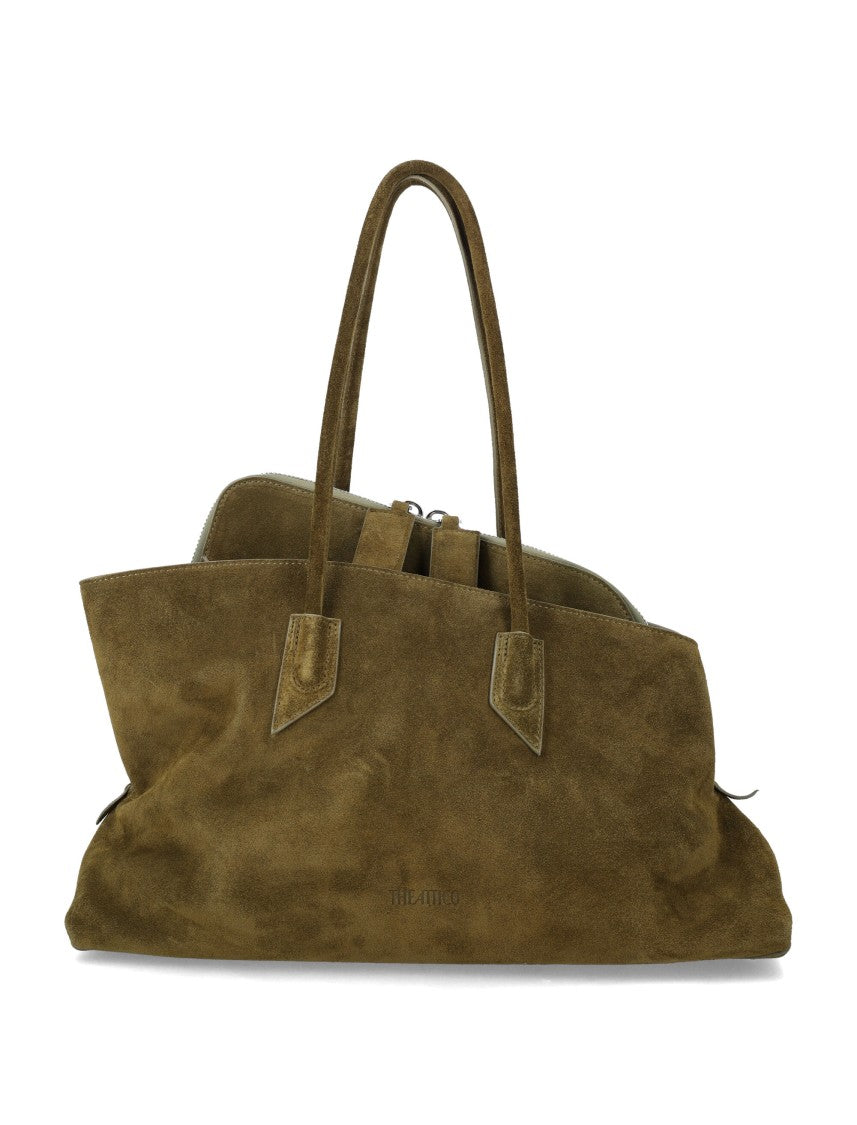 The Attico La Passeggiata Medium Suede Tote