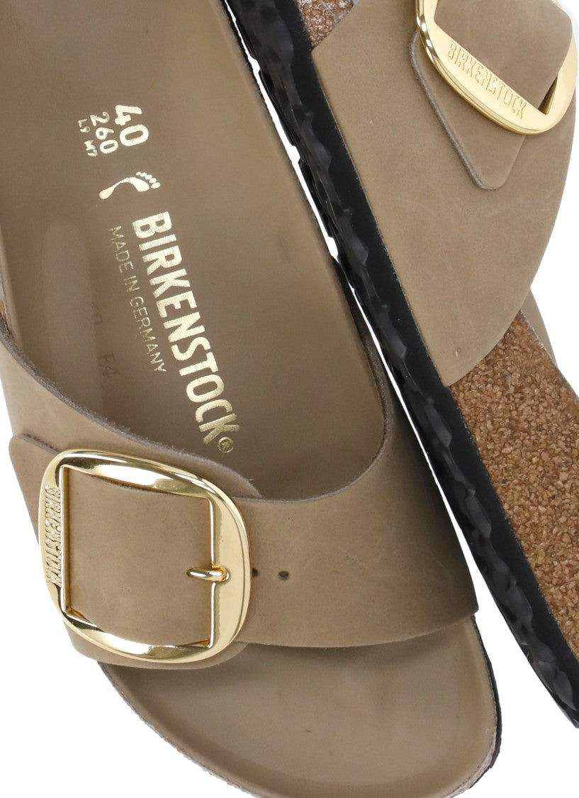 Birkenstock Beige Madrid Big Buckle Sandals