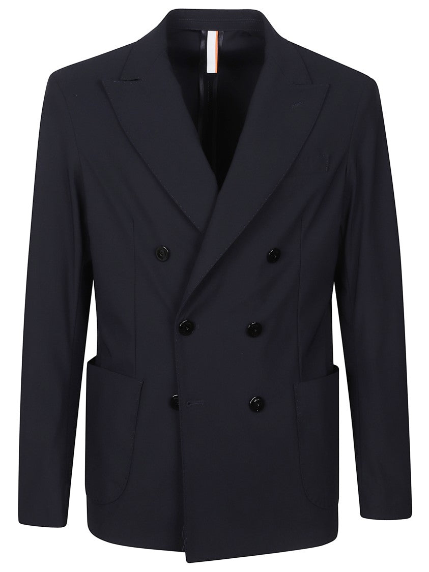 Pmds Dark Blue Double-Breasted Jacket