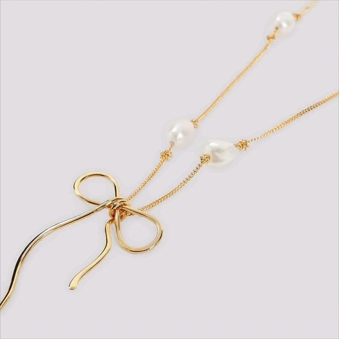 Marni Gold-Tone Necklace With Pearl Accents
