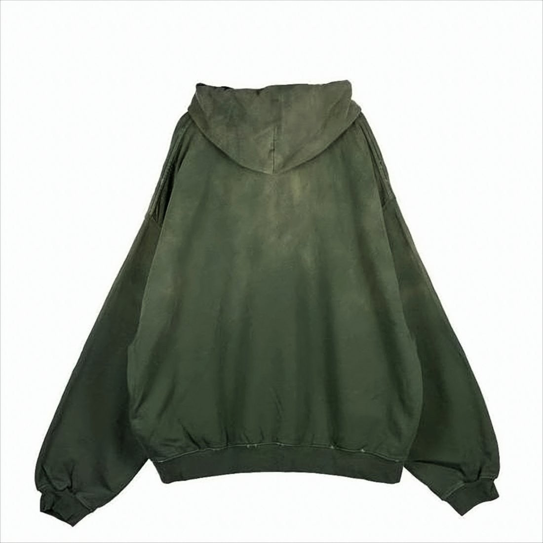 032C Oversized Washed Olive Green Hoodie