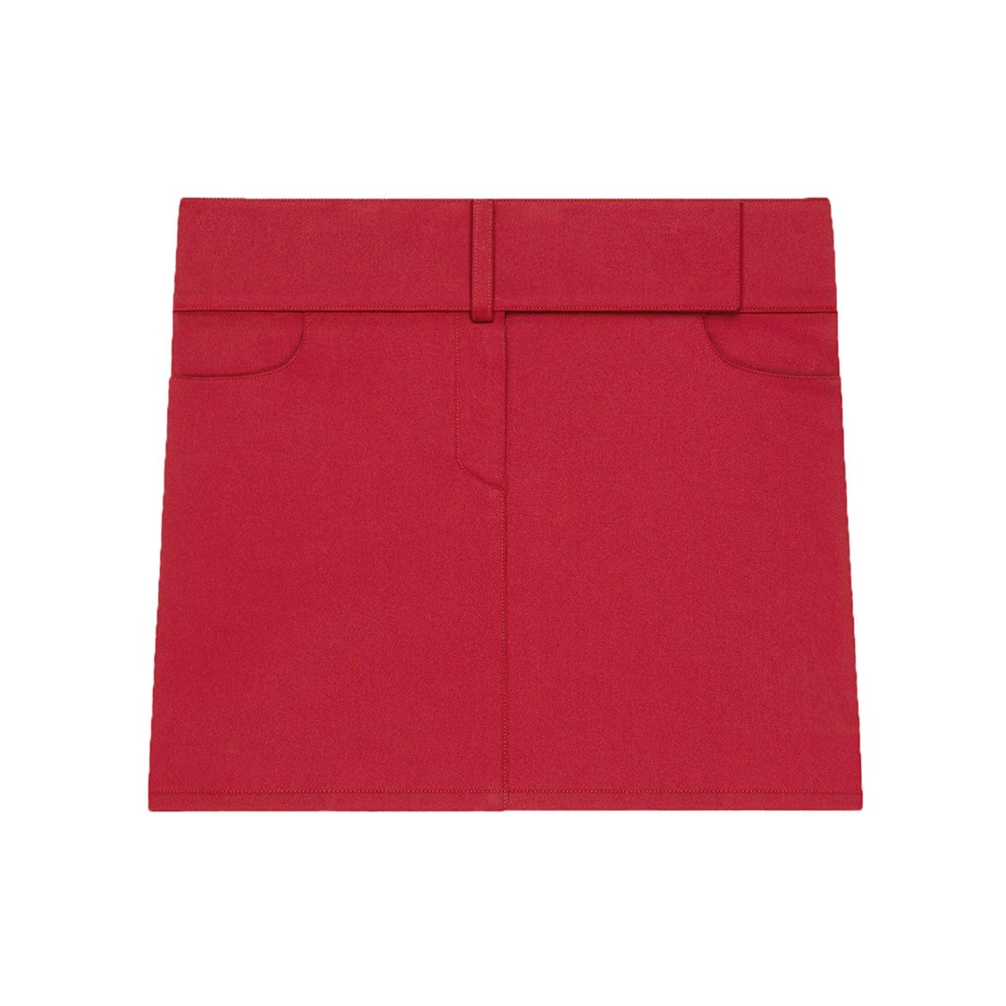 Courrèges Belted Polycotton Skirt