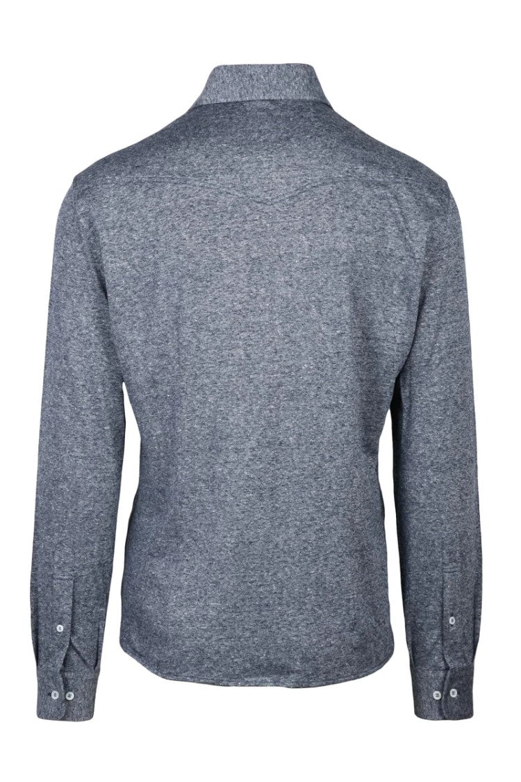Brunello Cucinelli Knit Shirt - Blue