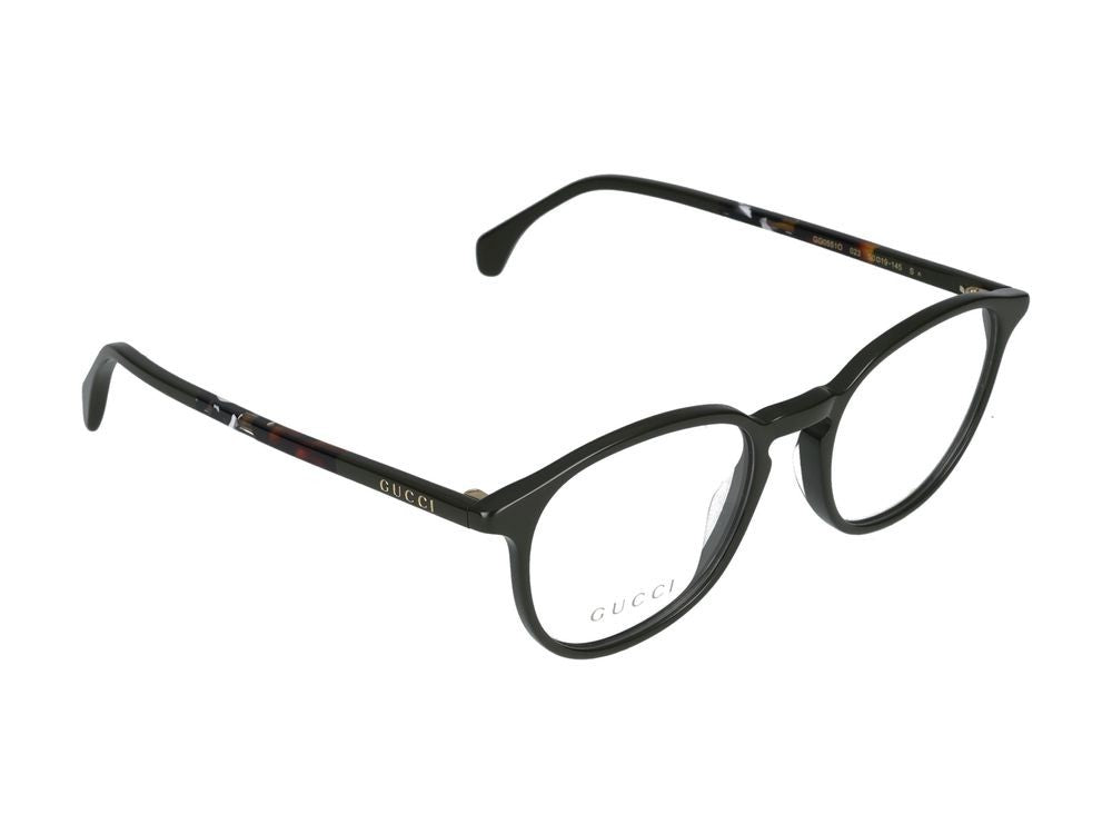 Gucci Green Tortoiseshell Accents Translucent Eyeglasses