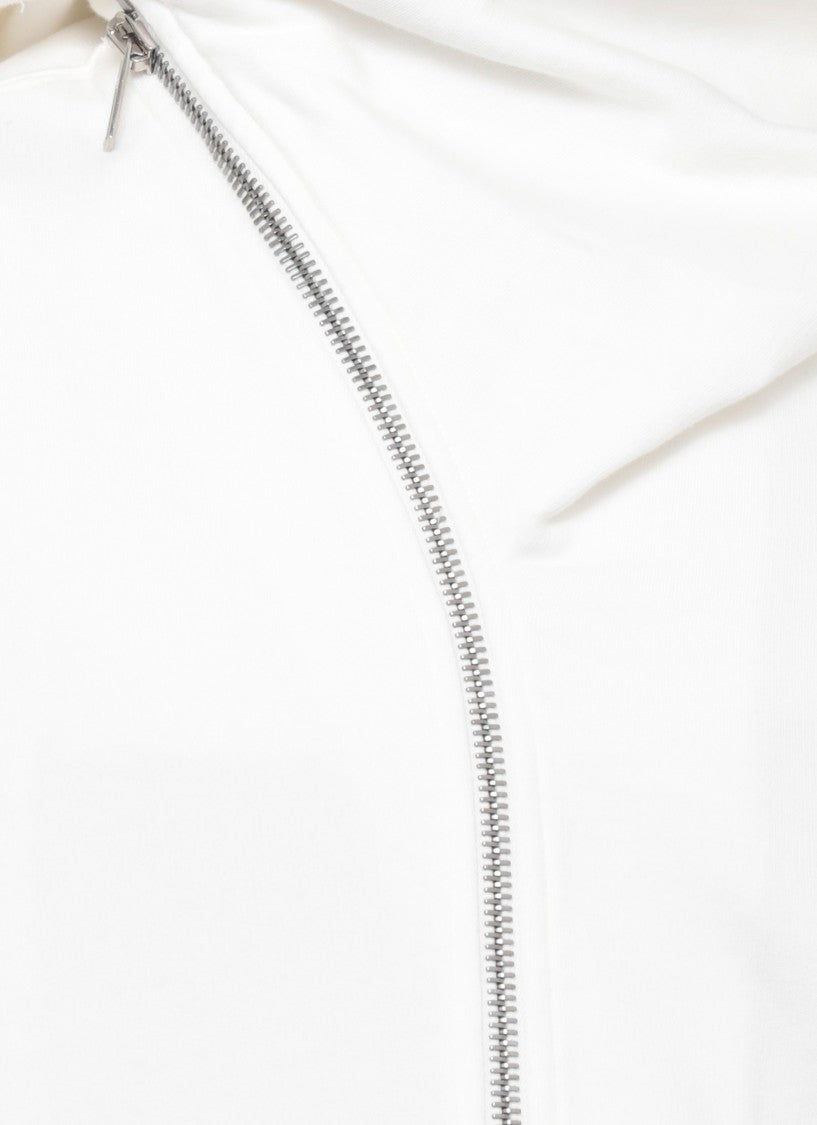 Drkshdw By Rick Owens White Mountain Hun Cotton Hoodie