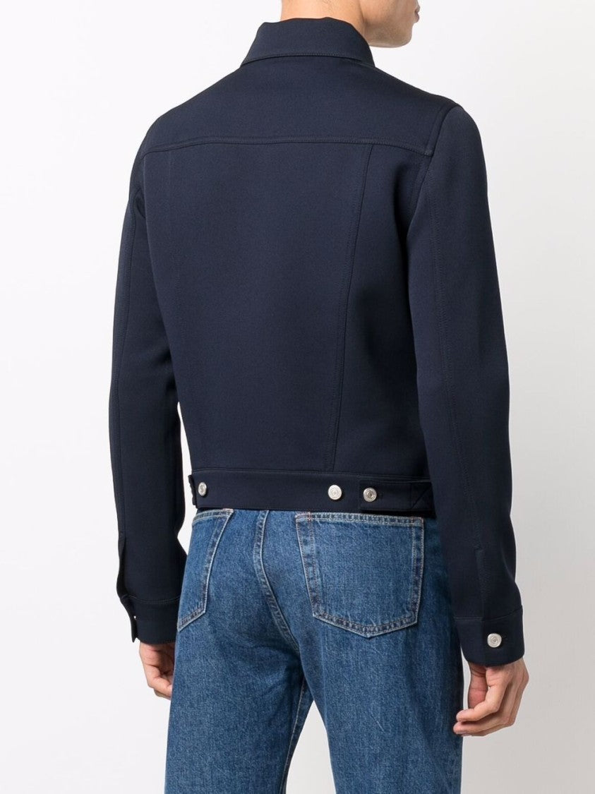 Courrèges Navy Blue Cotton Jacket