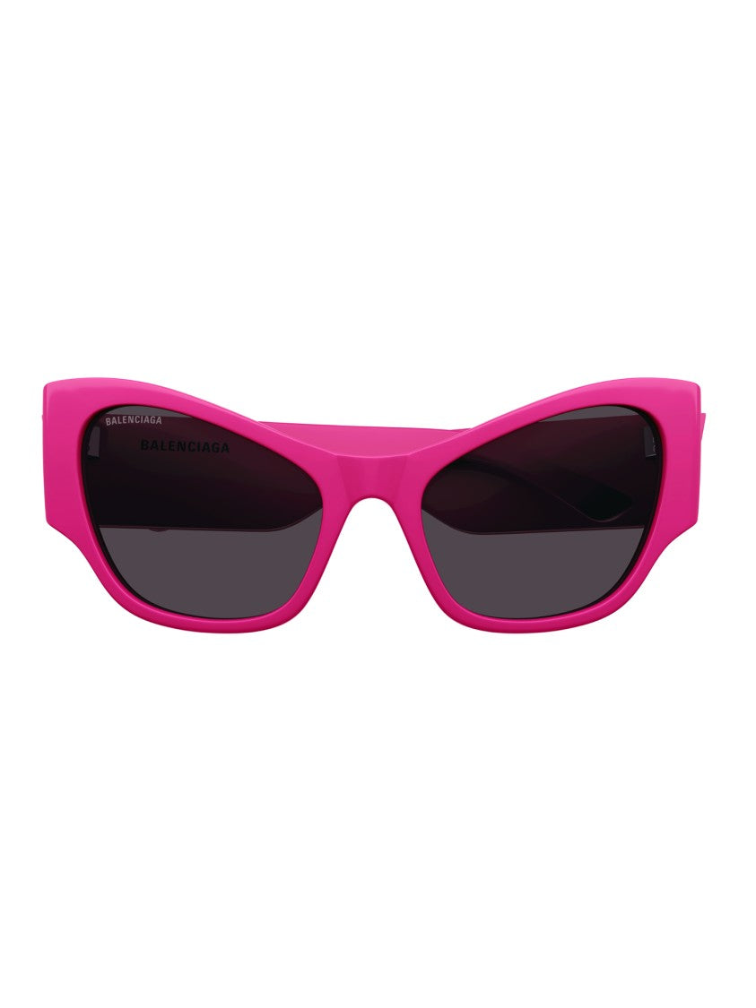 Balenciaga Pink/Purple Bb0259s Cat-Eye Sculptural Sunglasses