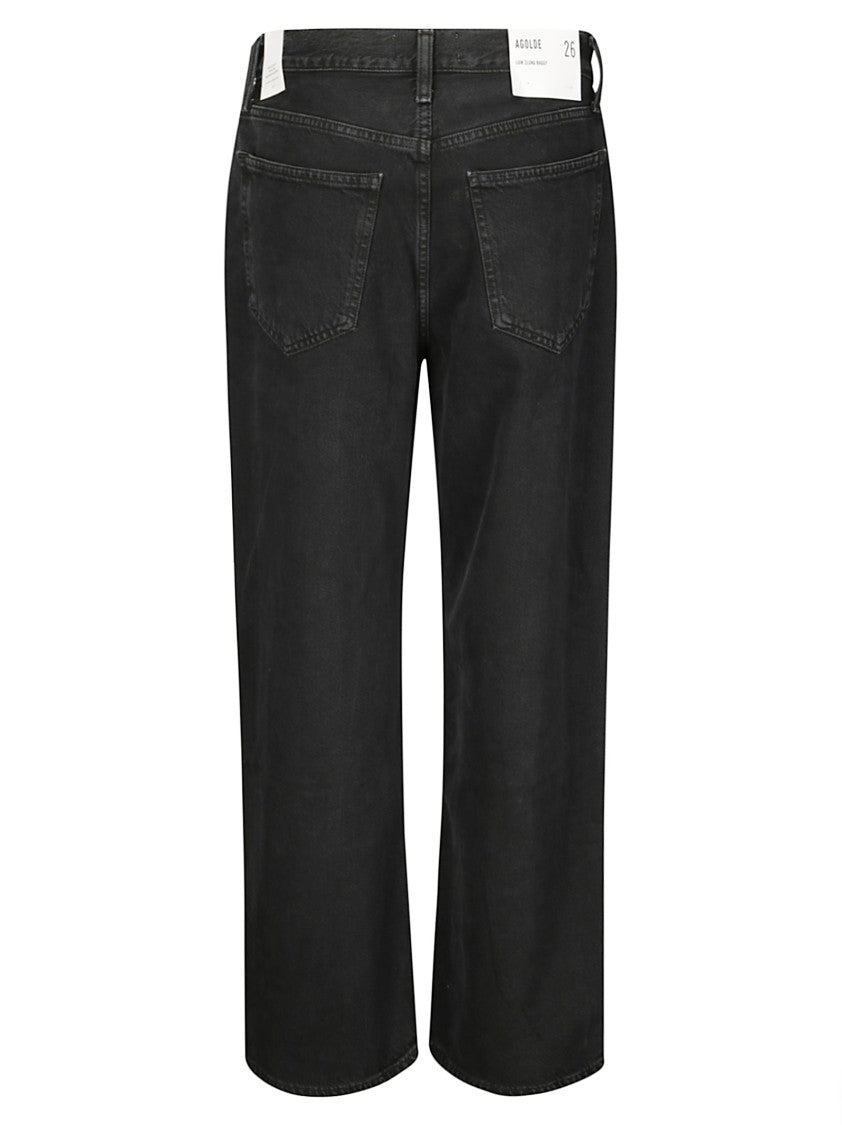 Agolde High-Waisted Baggy Jeans With Button Closure