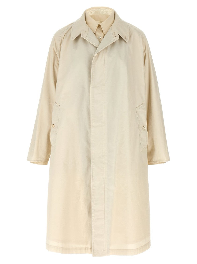Maison Margiela Layered Cotton Trench Coat