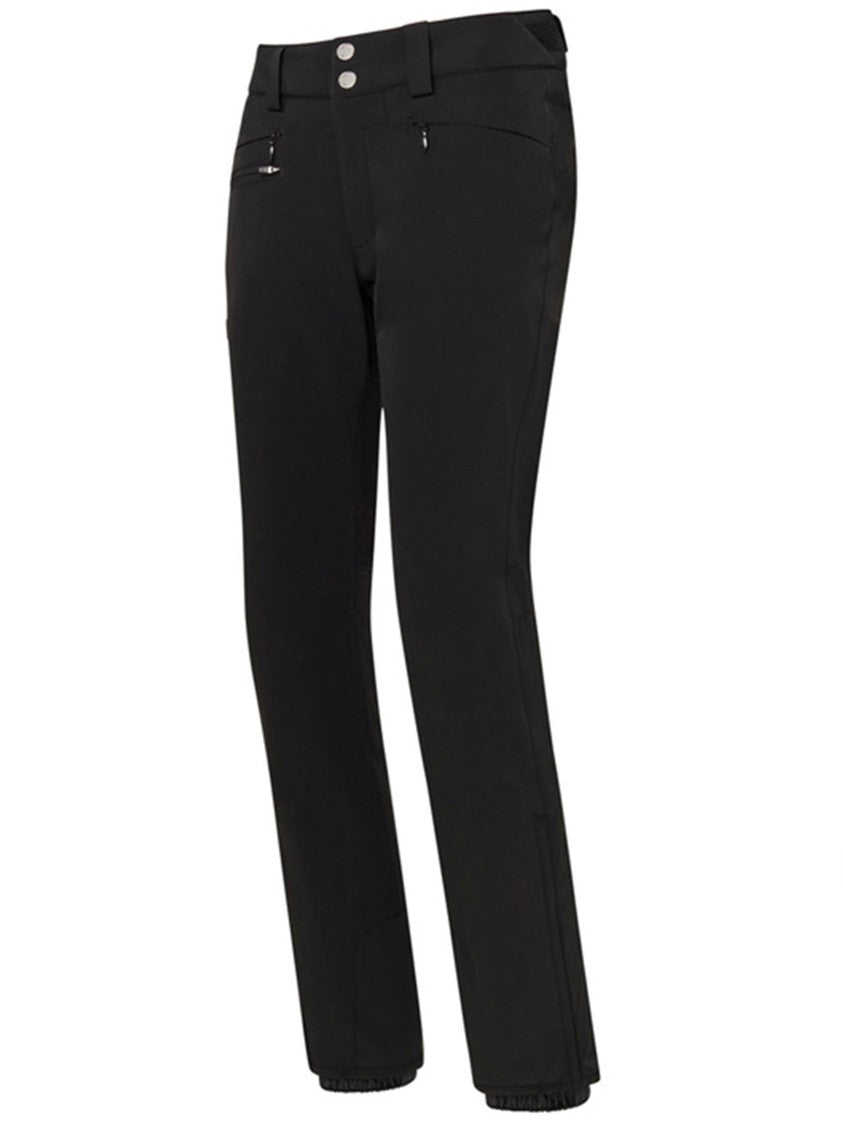 Descente Nina Streamlined Black Metallic Button Pants