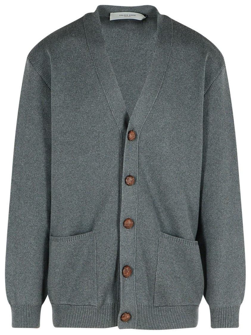 Golden Goose Micro-Ribbed Cotton Cardigan