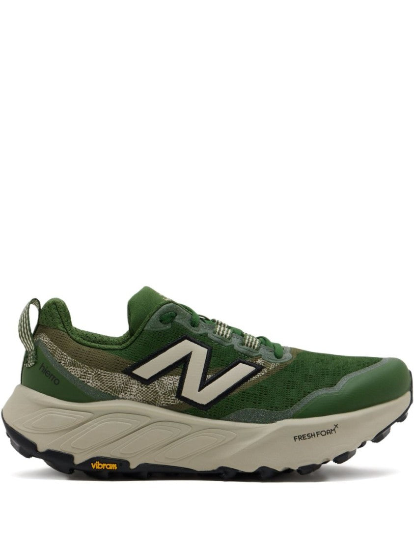 New Balance Green Mesh Sneakers With Durable Overlays