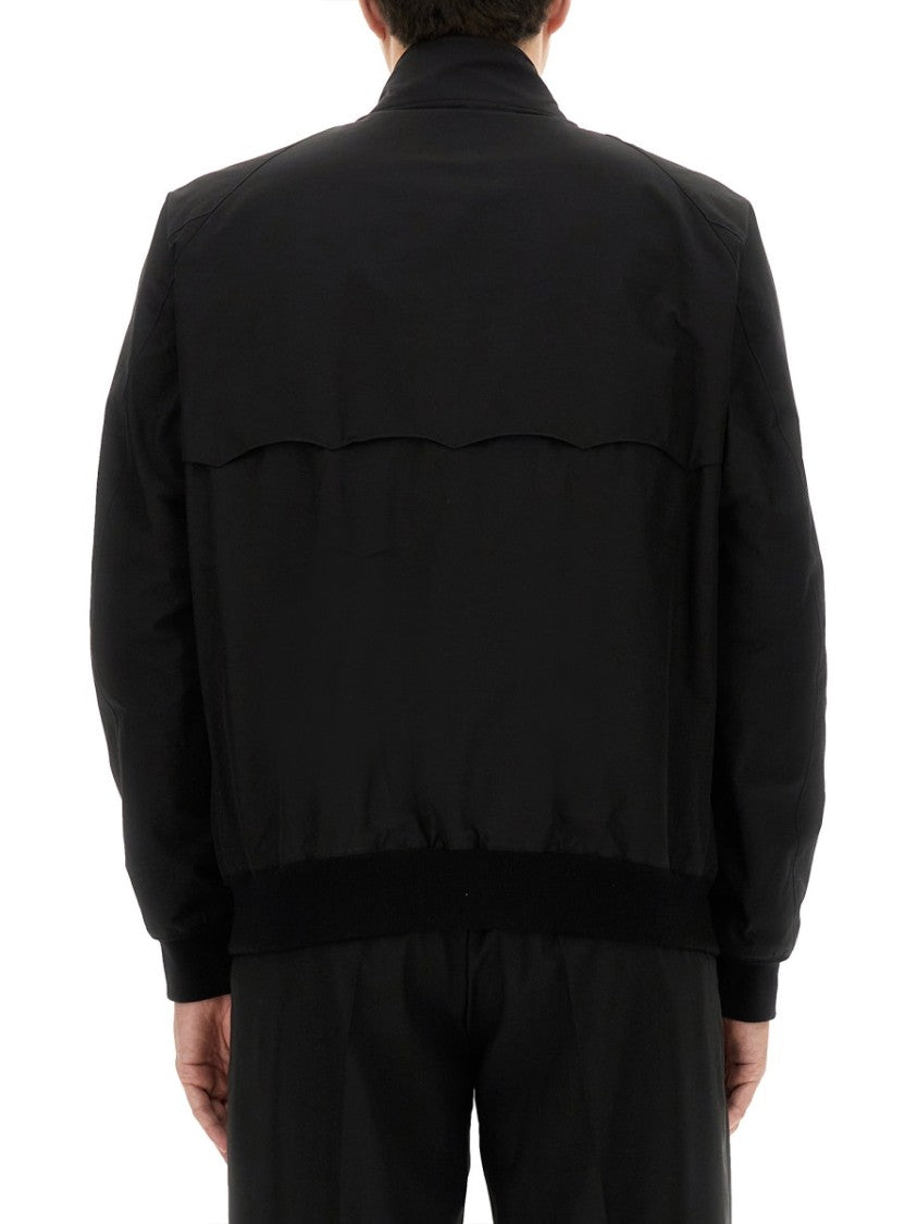 Baracuta Black Classic Harrington Zip Jacket