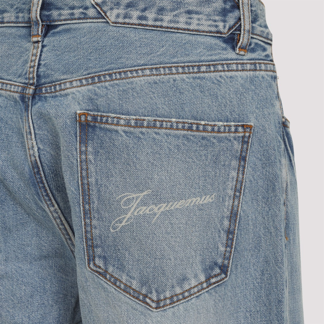 Jacquemus Blue Cotton Jeans