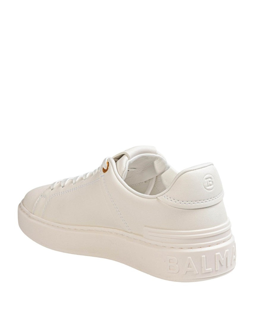 Balmain B Court White Leather Sneakers