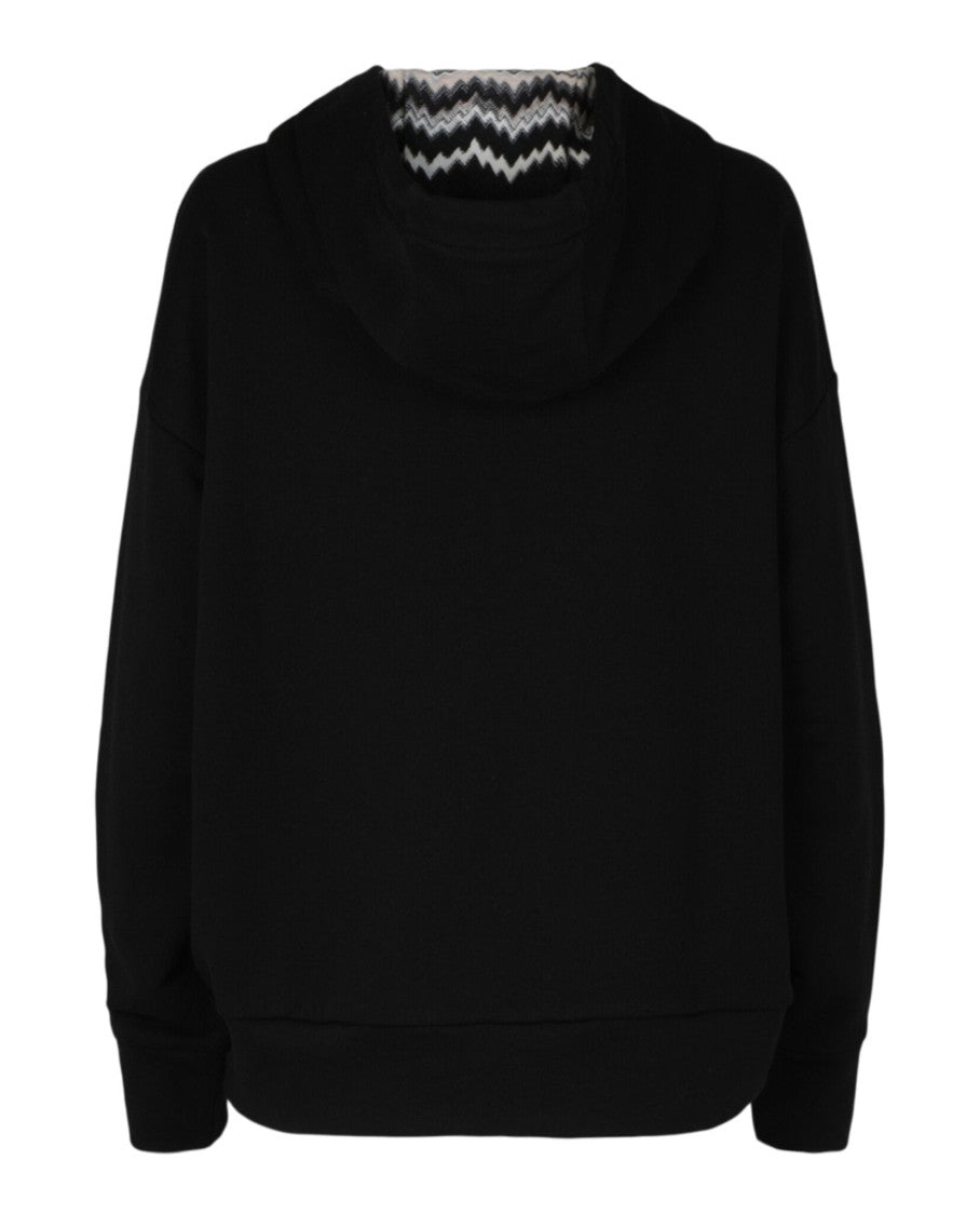 M Missoni Zigzag Drop-Sleeve Zip-Up Hoodie