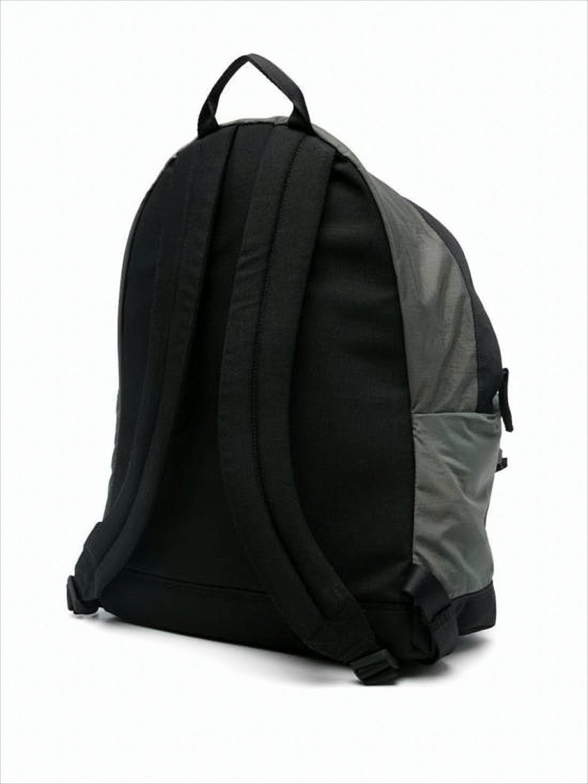 Stone Island Sleek Rounded Nylon Backpack With Adjustable Straps