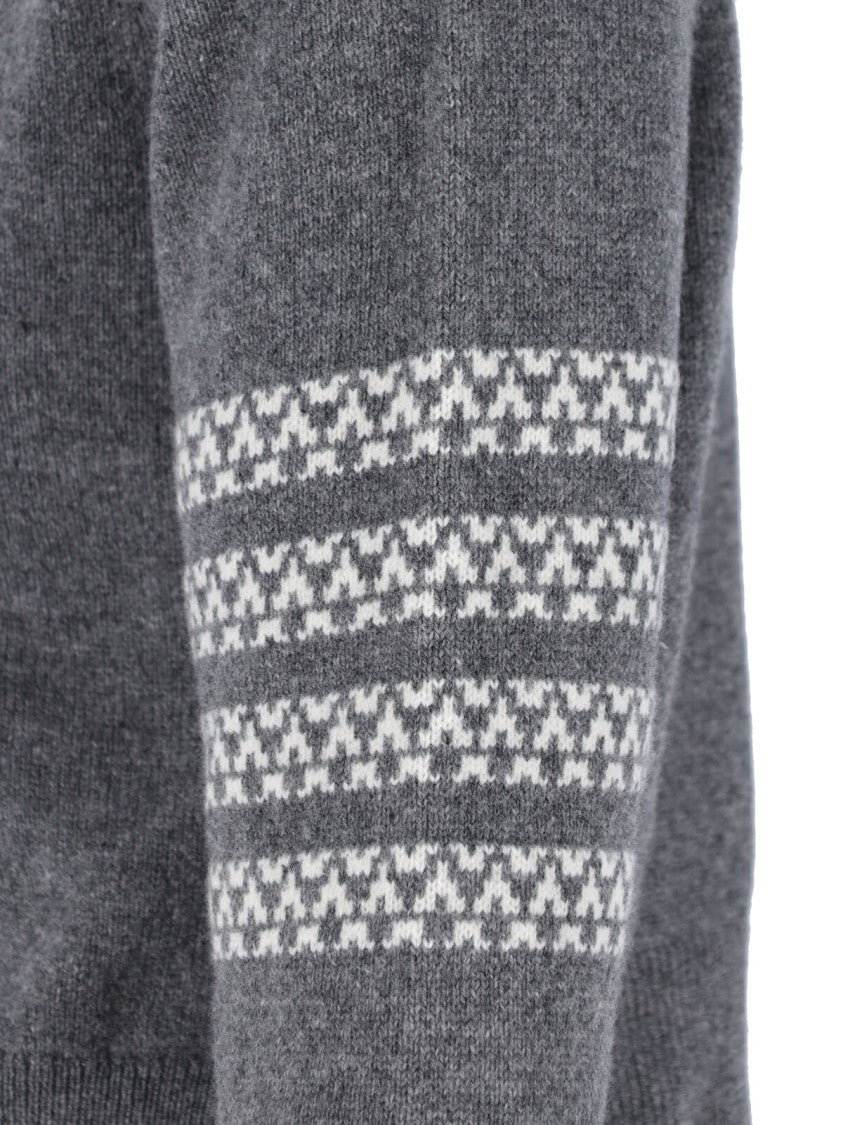 Thom Browne Hector Grey Wool Sweater