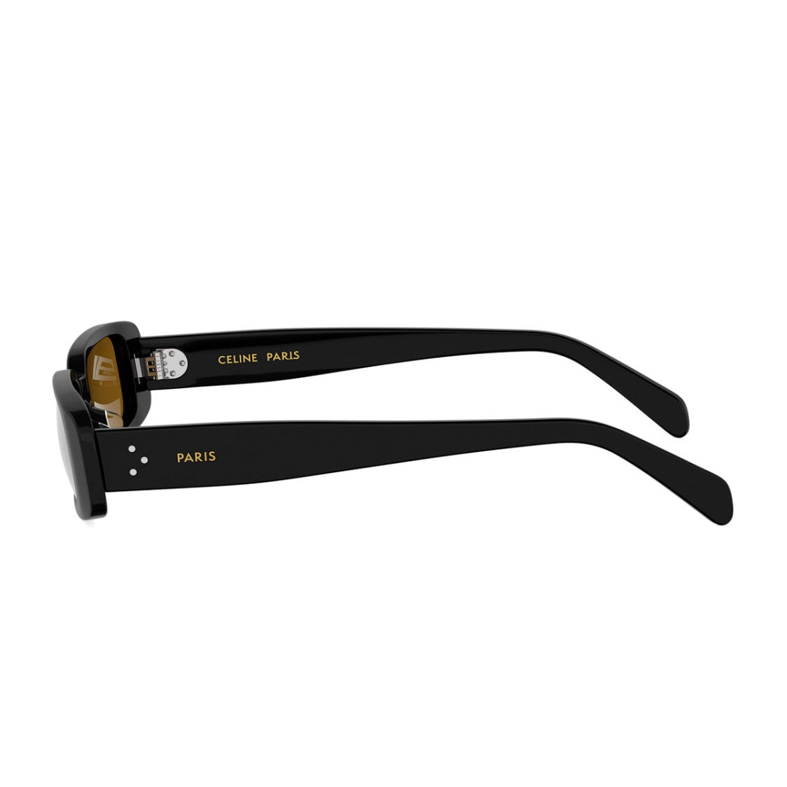 Celine Black 3 Dots Recycled Acetate Geometric Sunglasses