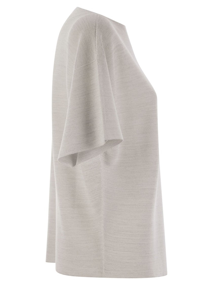 Fabiana Filippi Cotton And Lurex Boat-Neck Sweater