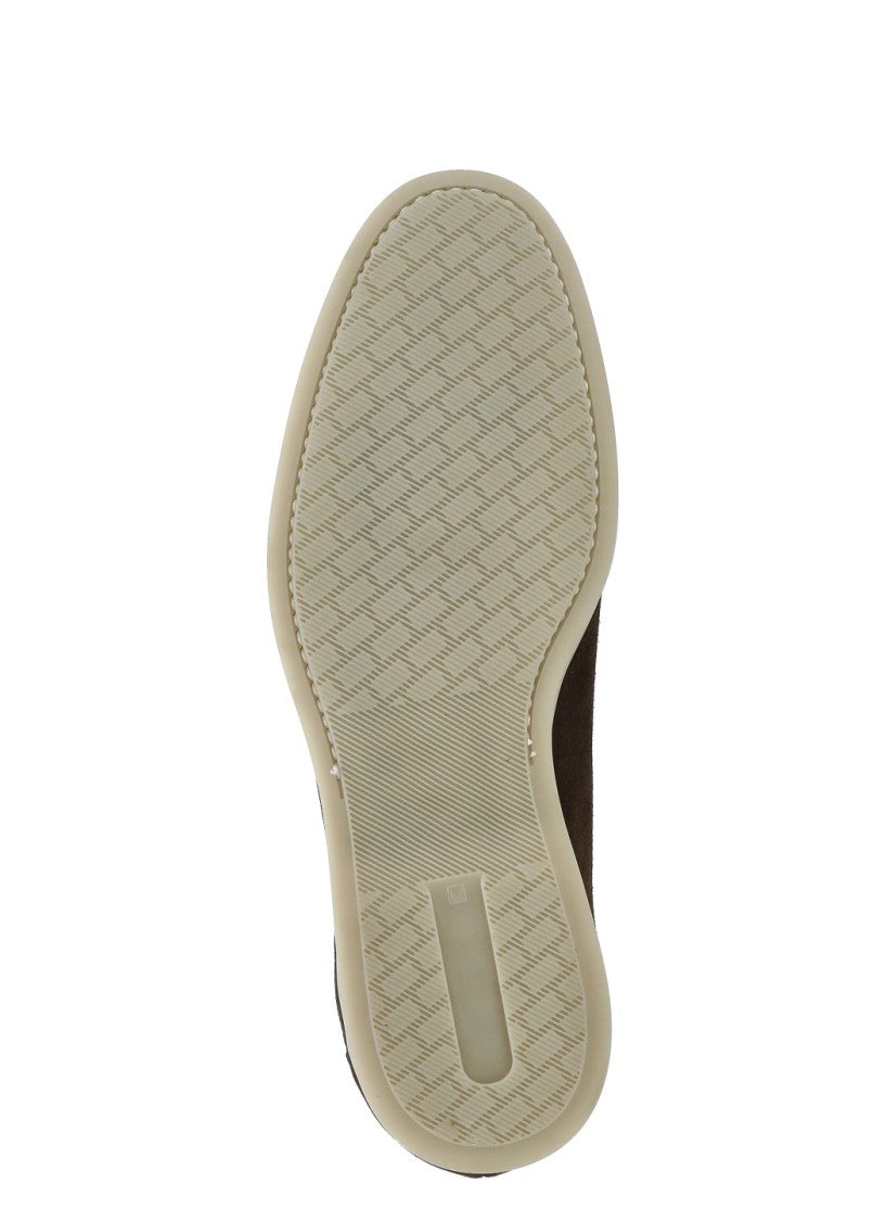 Berwick 1707 Brown Round Toe Suede Loafers