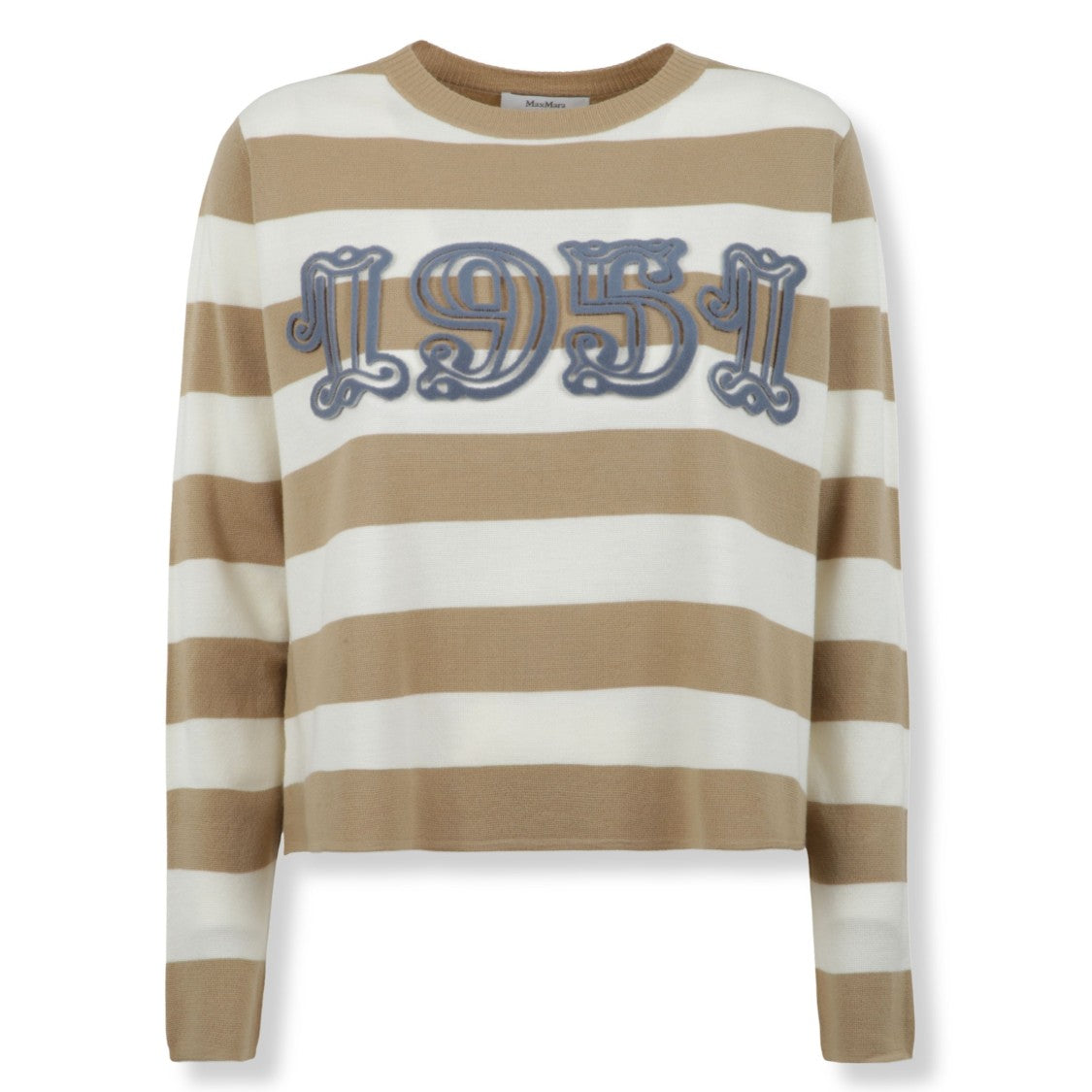 Max Mara Fitted Knit Top With Round Neckline