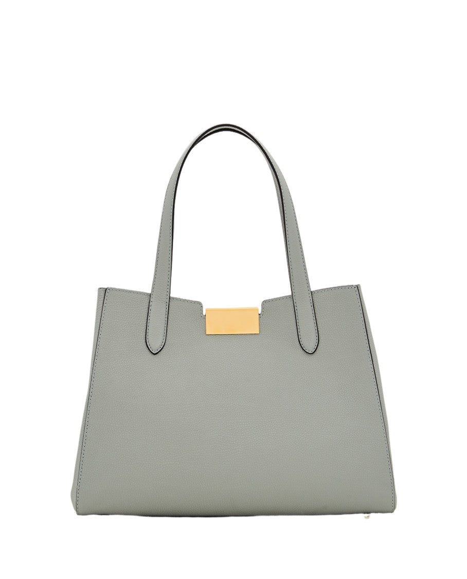 Marni Structured Leather Shoulder Bag With Gold Logo Detail