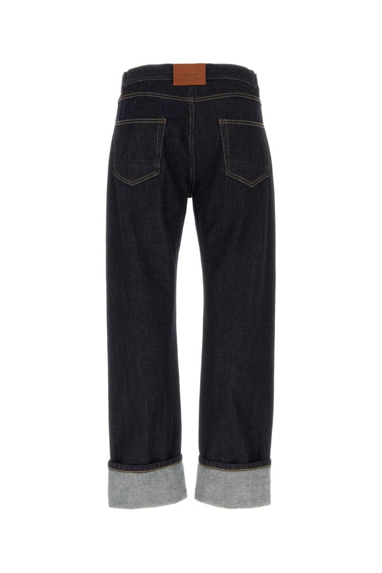 Alexander Mcqueen Dark Blue Denim Jeans