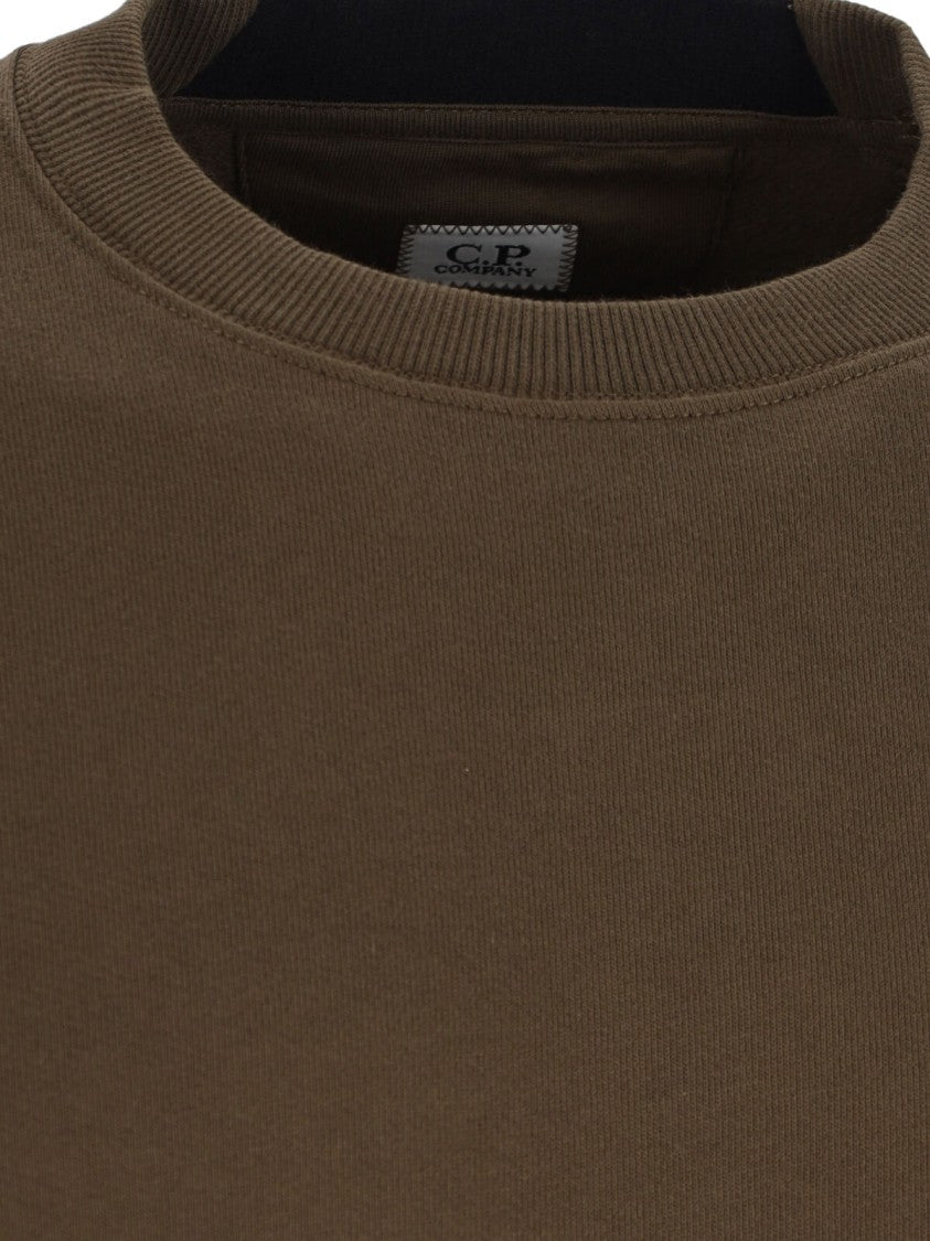 C.P. Company Logo Crewneck Sweatshirt – Green