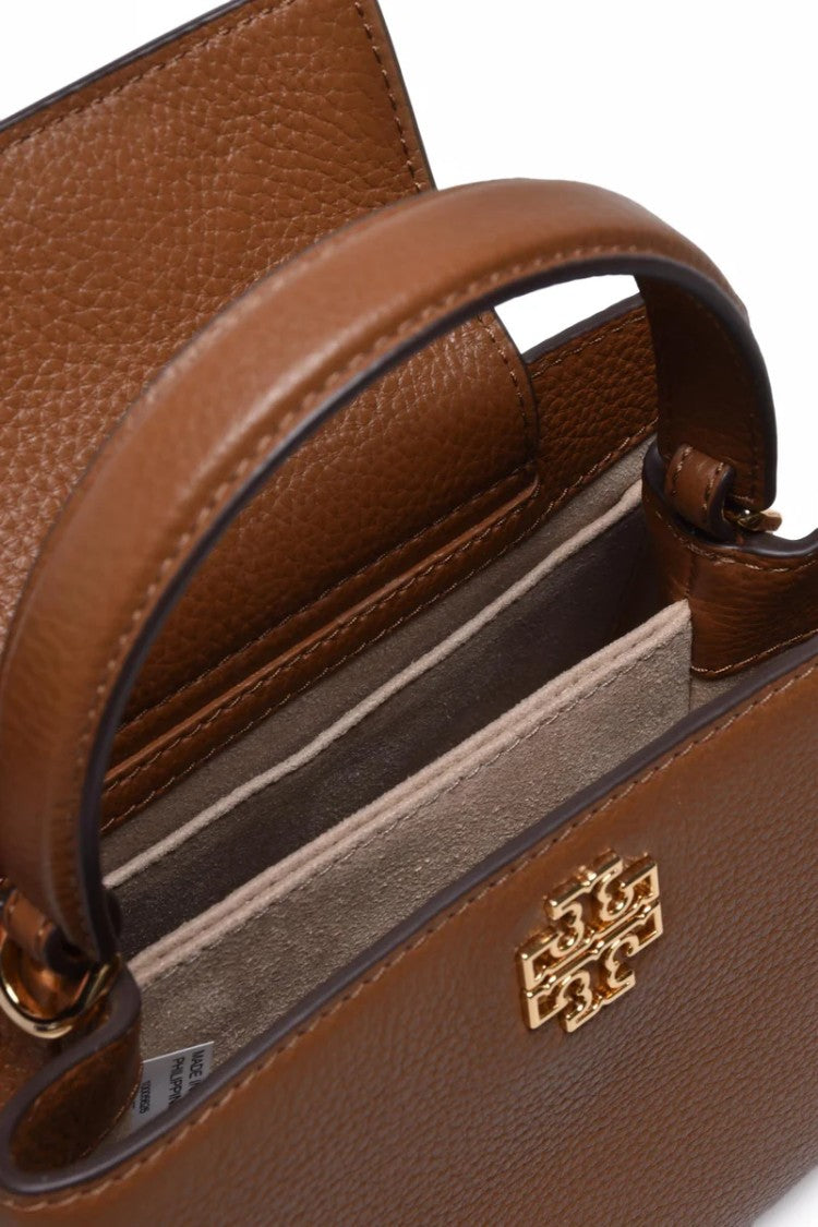 Tory Burch Britten Satchel Tote Bag - Brown